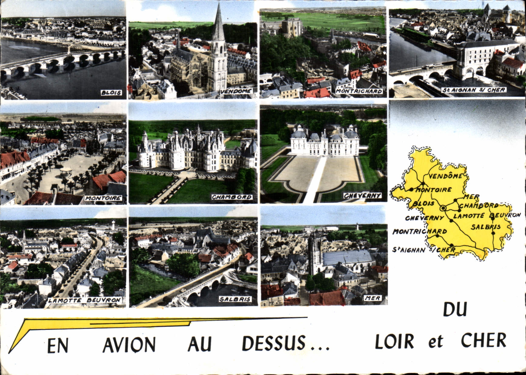 CPSM En Avion au Dessus Du Loir et Cher 