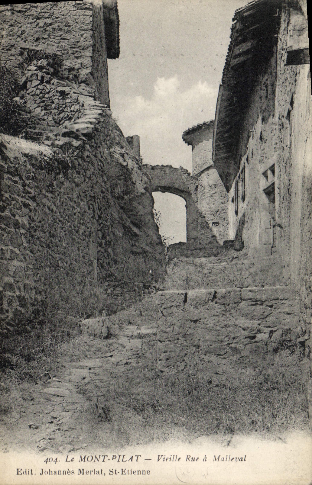 CPA Le Mont Pilat Vieille Rue a Malleval
