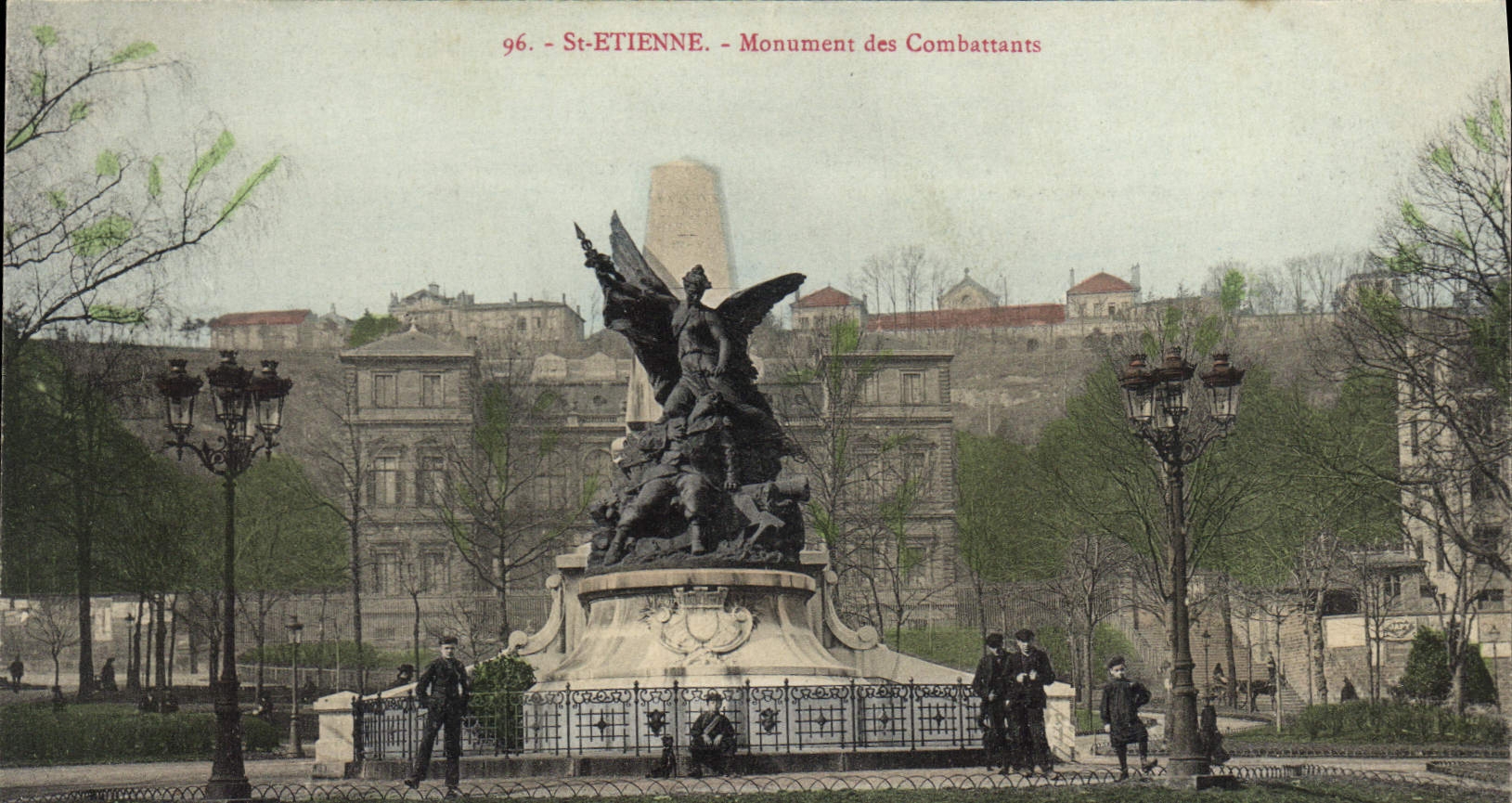 CPA St Etienne Monument des Combattants 