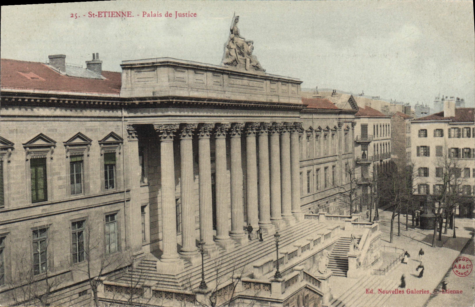 CPA St Etienne Palais de Justine 