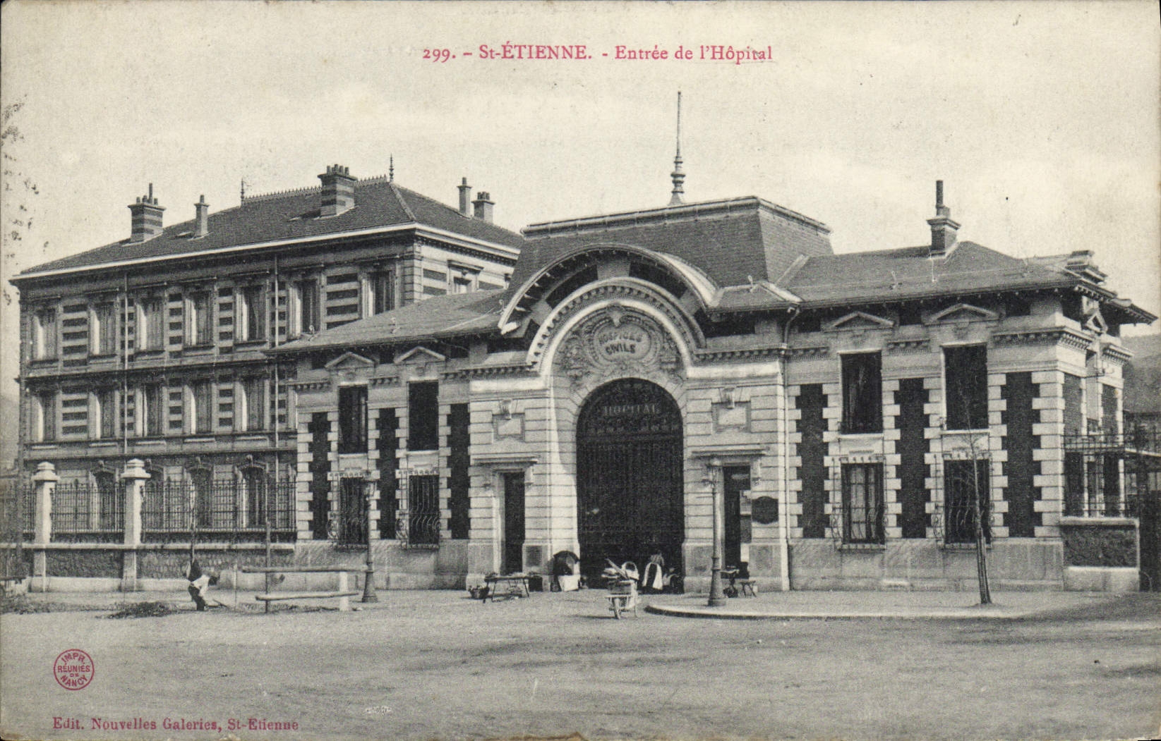 CPA St Etienne Entree de l'Hospital