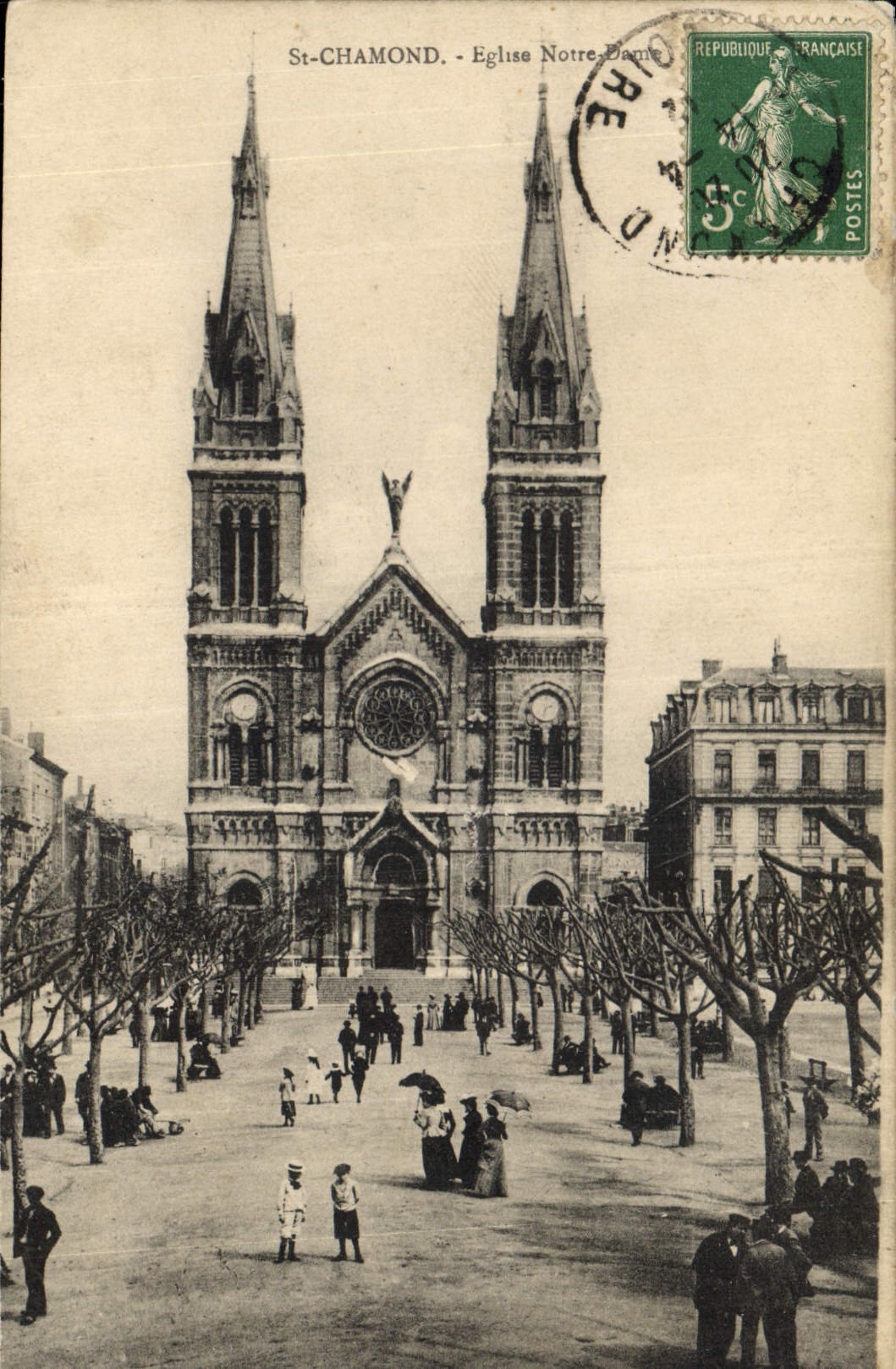 CPA St Chamond Eglise Notre Dame 