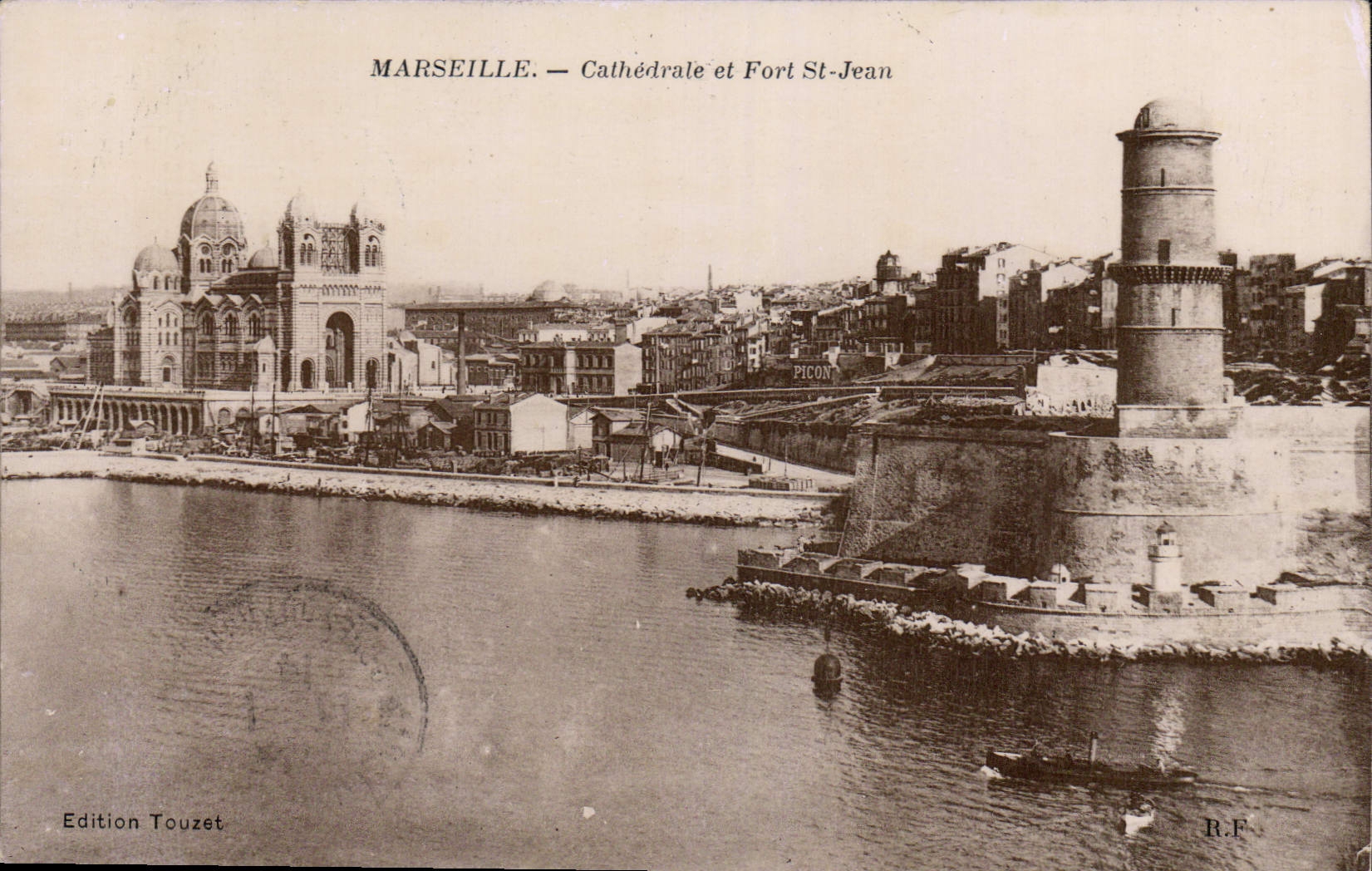 CPA Marseille Cathedrale et Fort St Jean