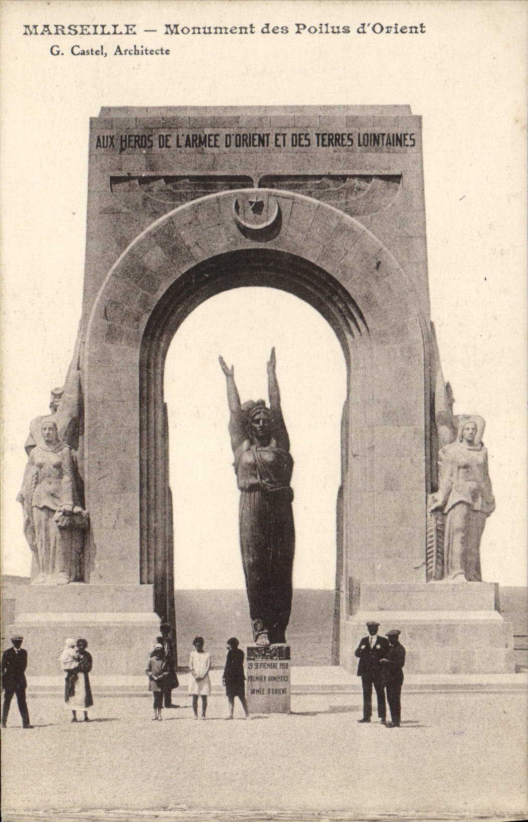 CPA Marseille Monument des Poilus d'Orient