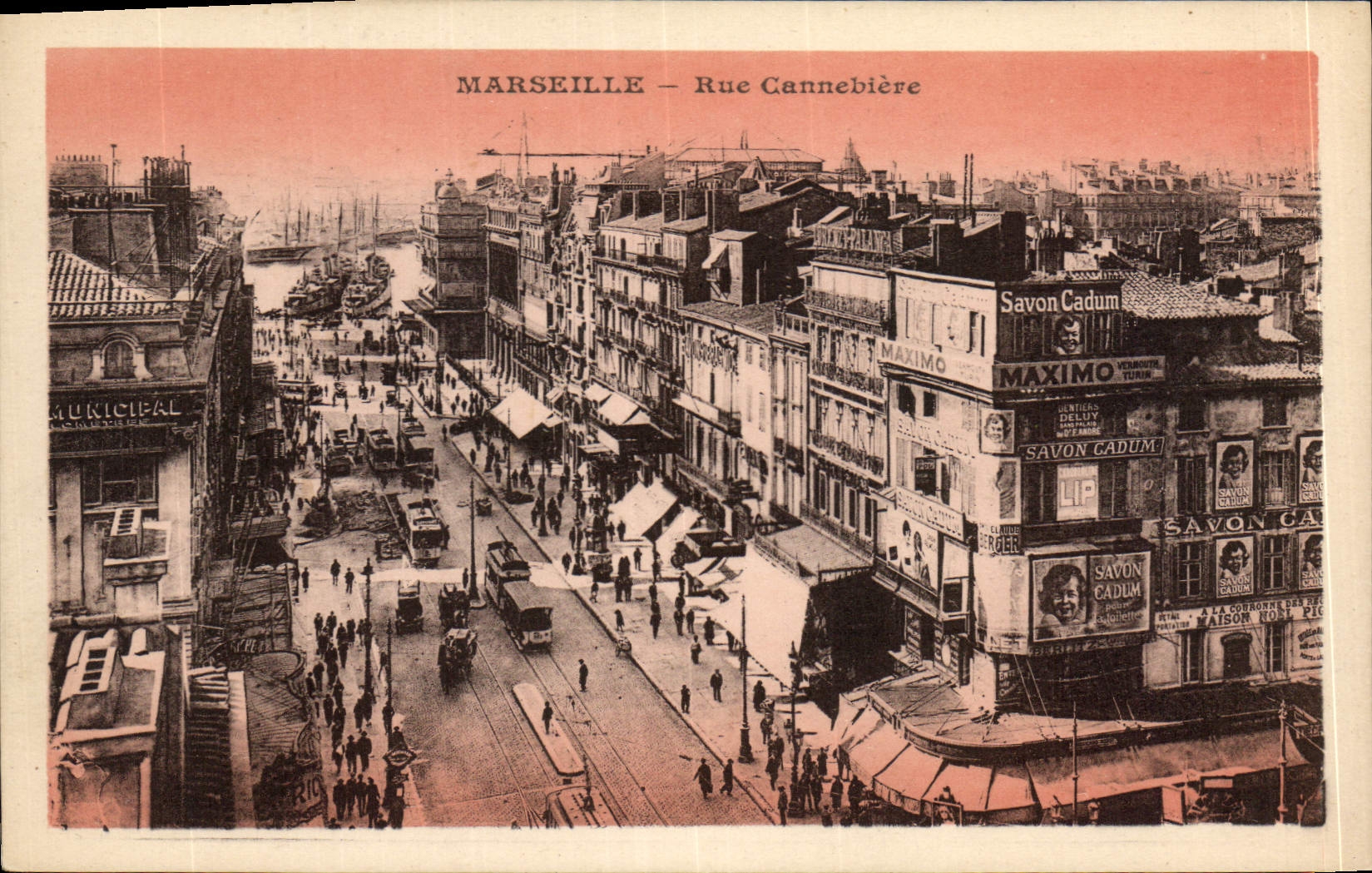 CPA Marseille Rue Cannebieve 