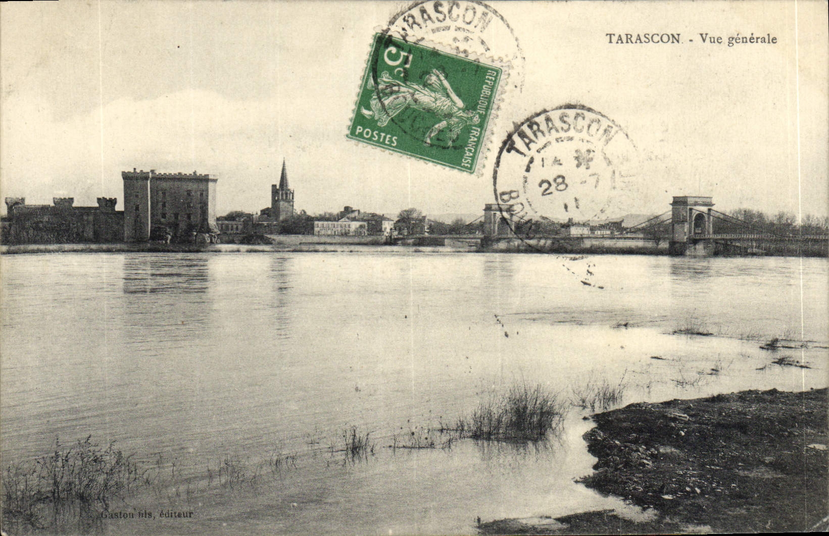 CPA Tarascon Vue Generale 