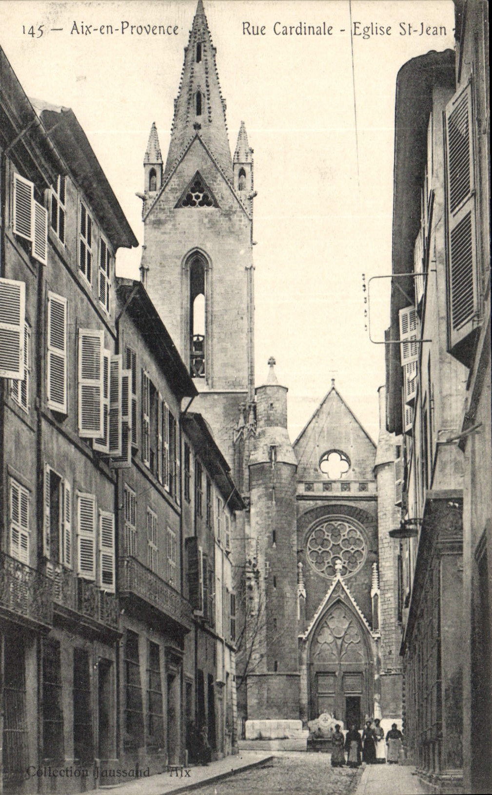 CPA Aix en Provence Rue Cardinale Eglise St Jean