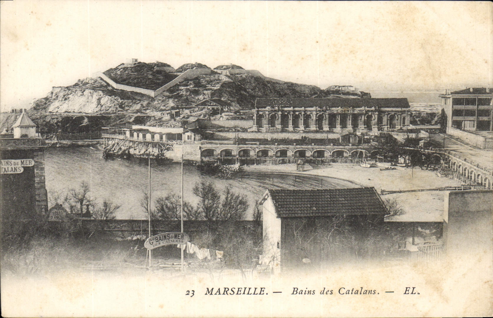 CPA Marseille Bains des Catalans 