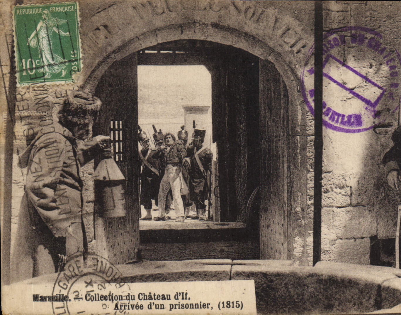 CPA Marseille Collection du Chateau d'lf Arrivee d'un Prisonnier 1815