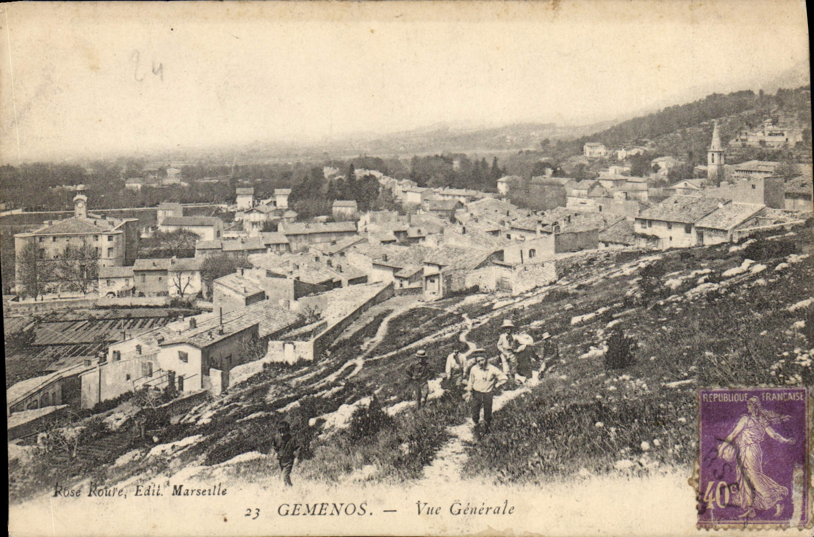 CPA Gemenos Vue Generale 