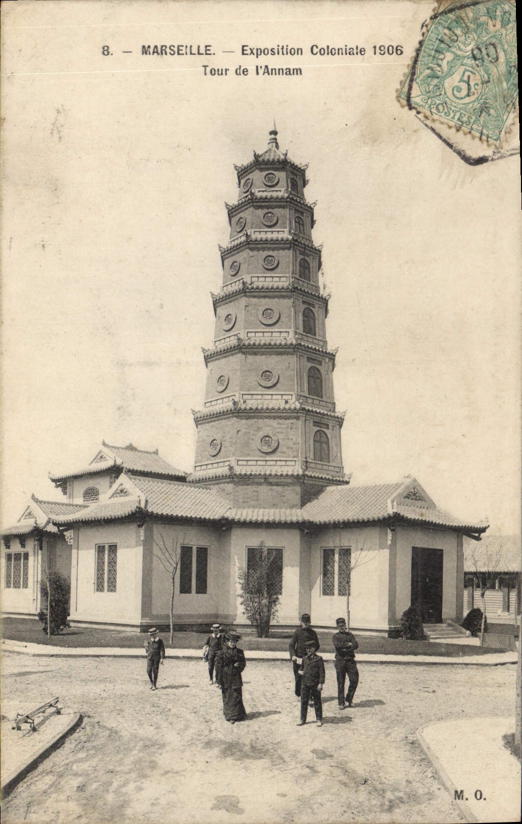 CPA Marseille Exposition Coloniale Tour de l'Annam 