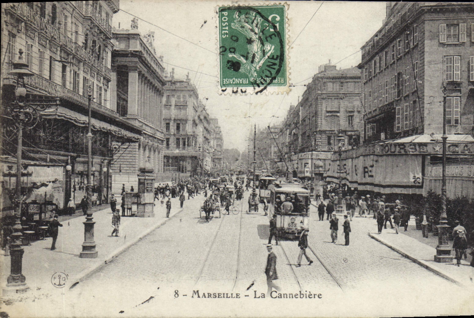 CPA Marseille La Cannebiere 