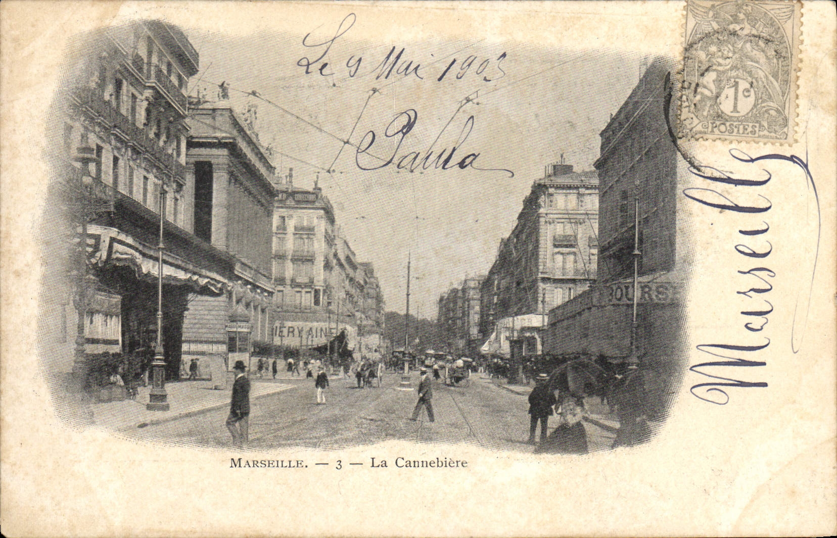 CPA Marseille La Cannebiere 