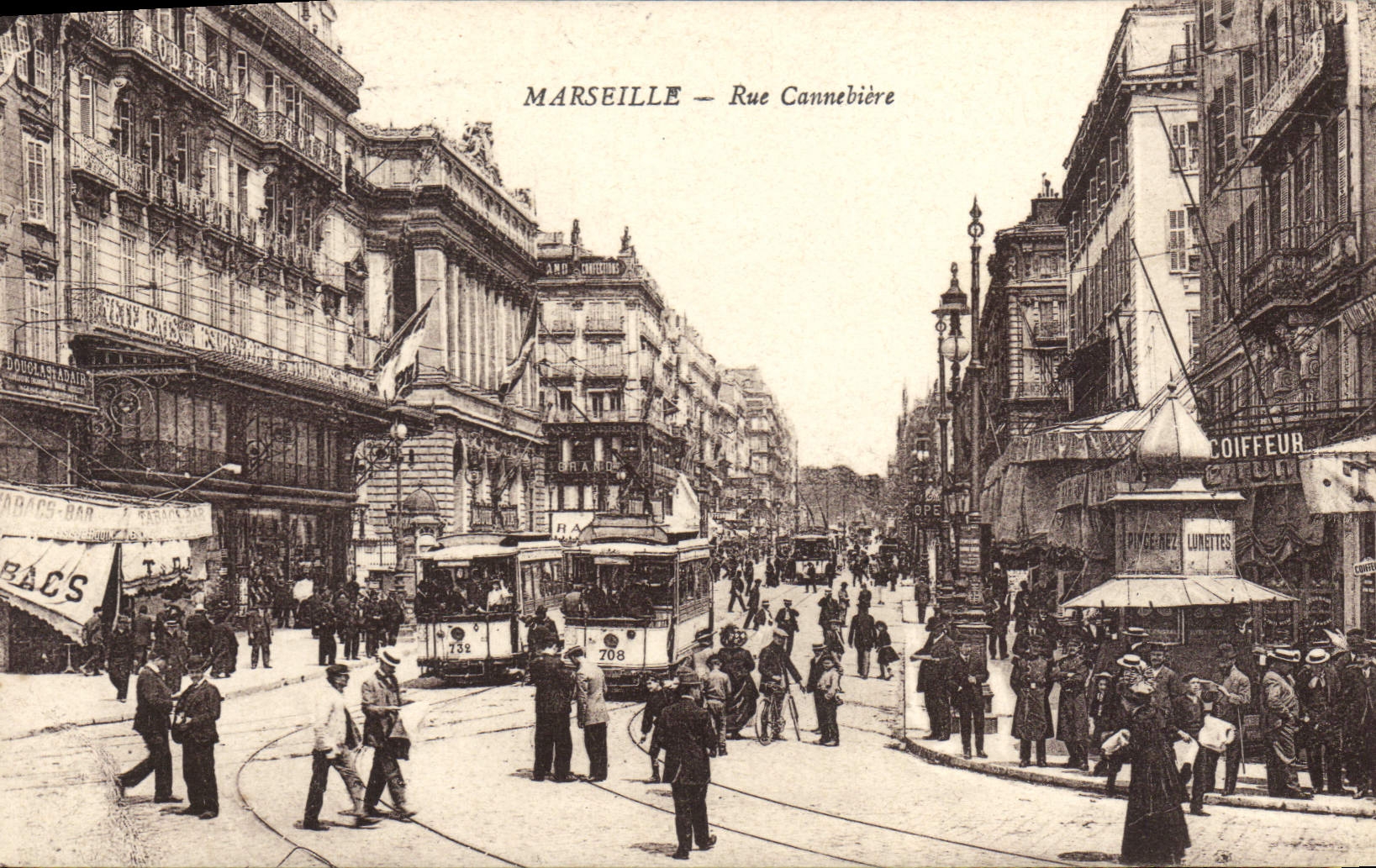 CPA Marseille Rue Cannebiere