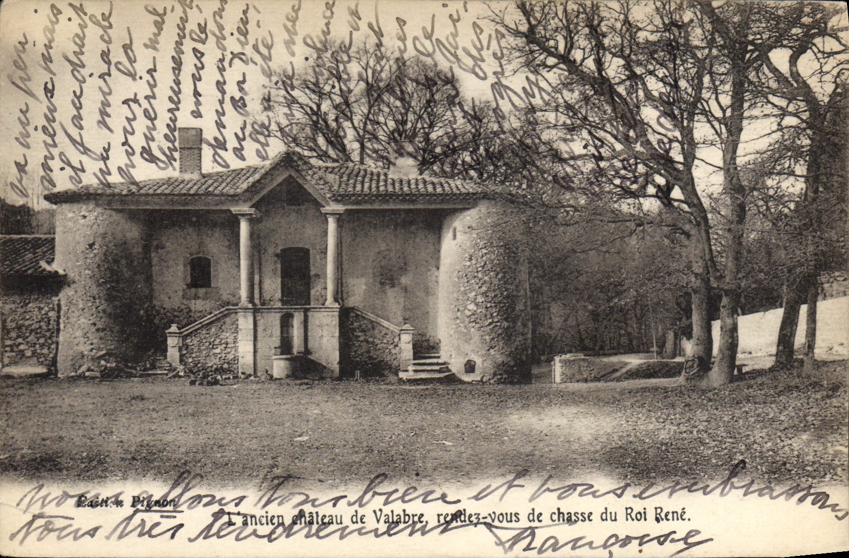 CPA L'Ancien Chateau de Valabre rendez vous de chasse du Roi Rene