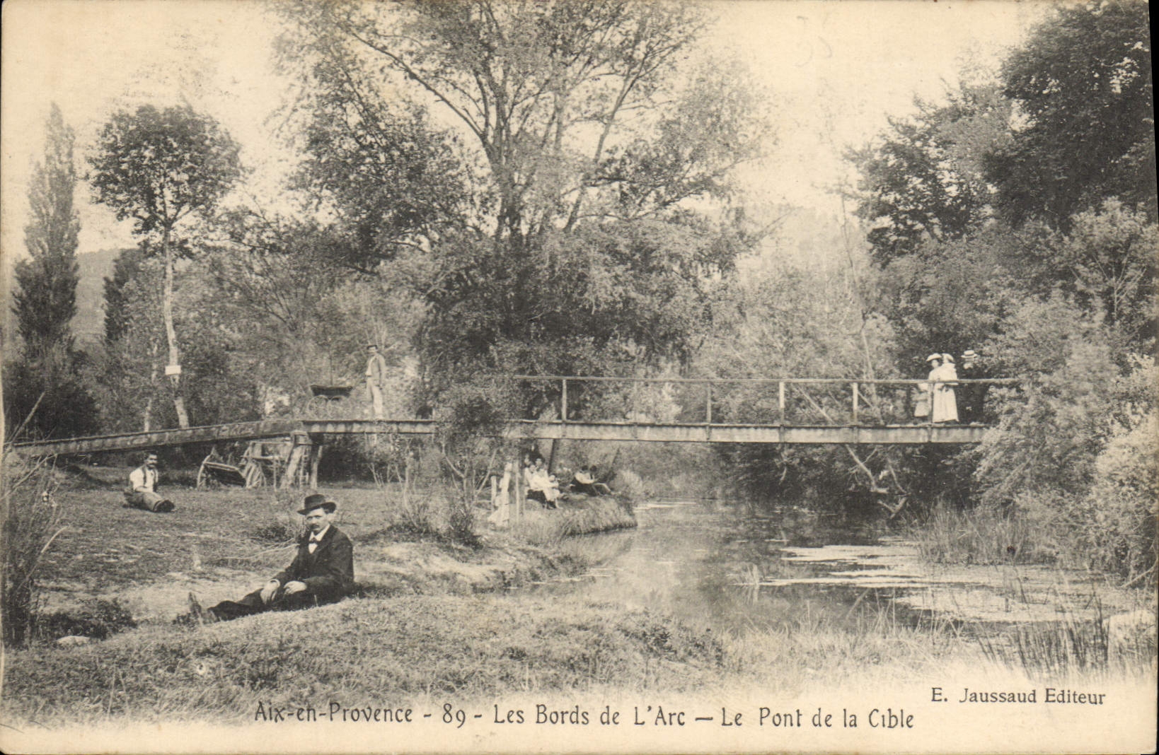 CPA Aix en Provence Les Bords de L'Arc Le Pont de la Cible