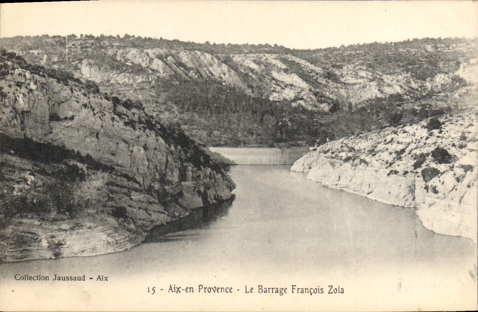CPA Aix en Provence Le Barrage Francois Zola