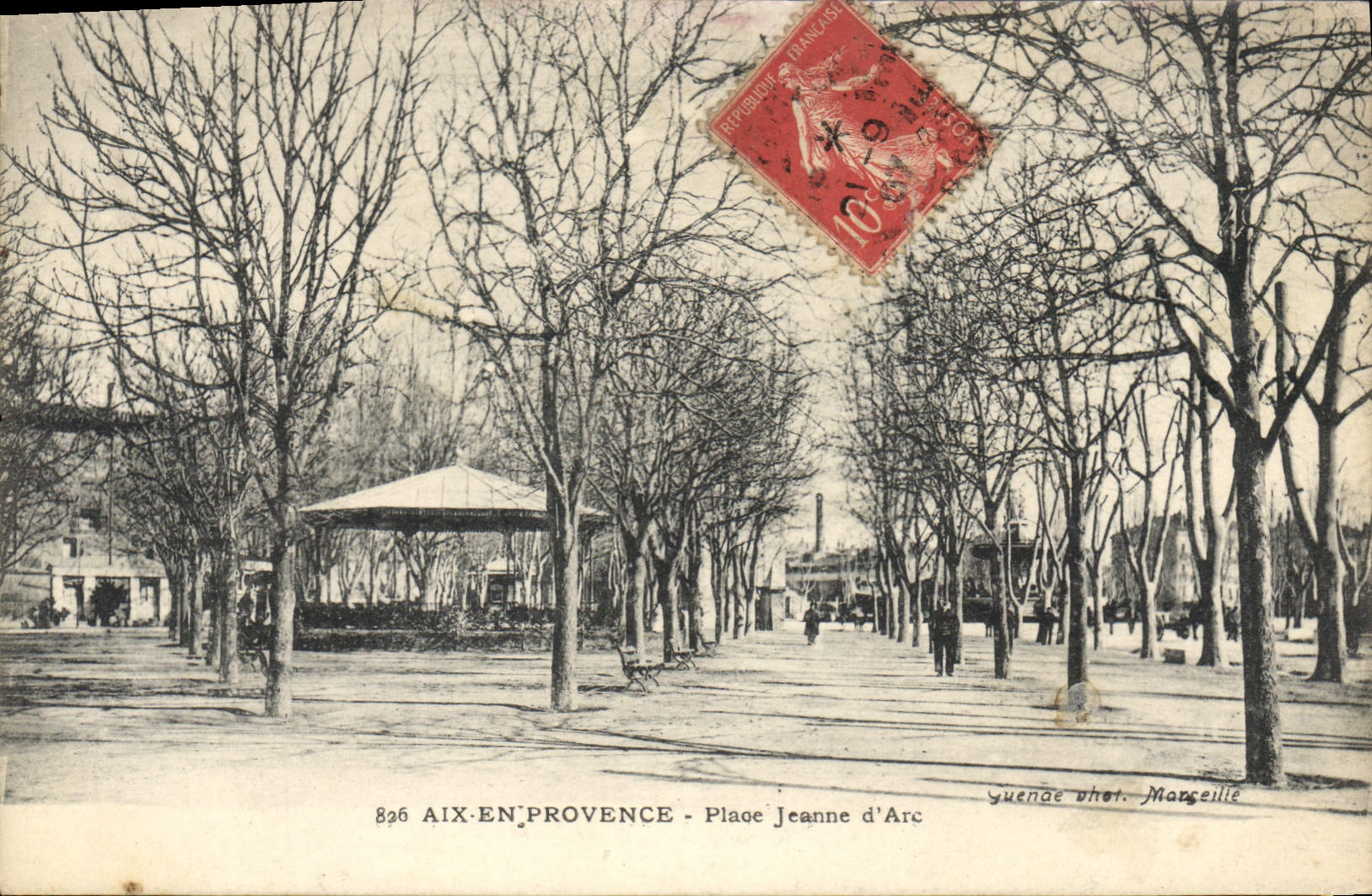 CPA Aix en Provence Place Jeanne d'Arc