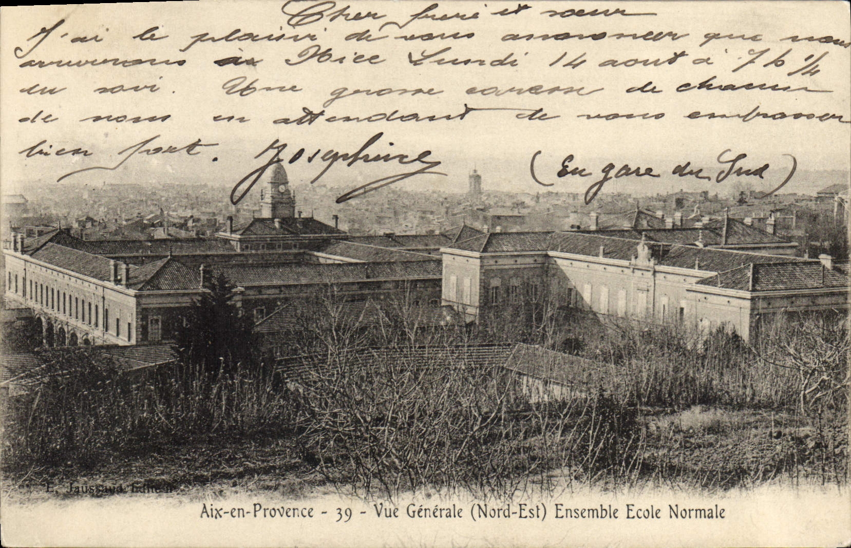 CPA Aix en Provence Vue Generale Nord Est Ensemble Ecole Normale