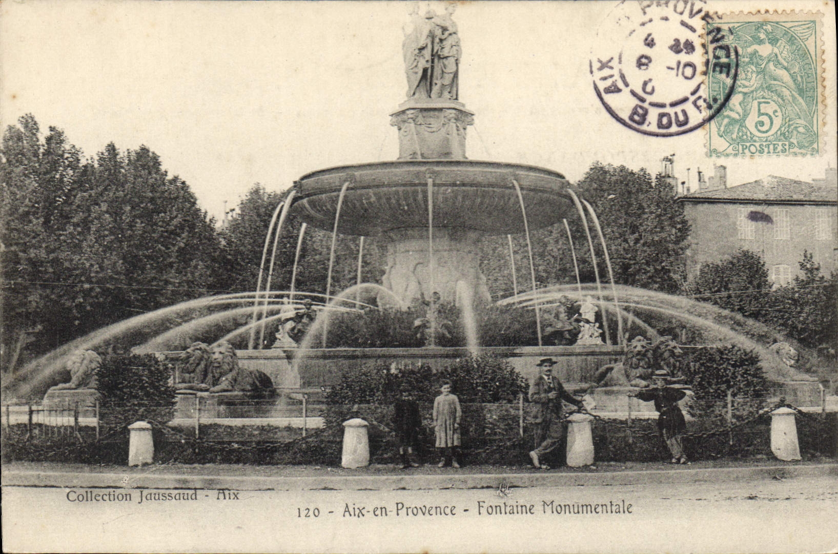 CPA Aix en Provence Fontaine Monumentale 