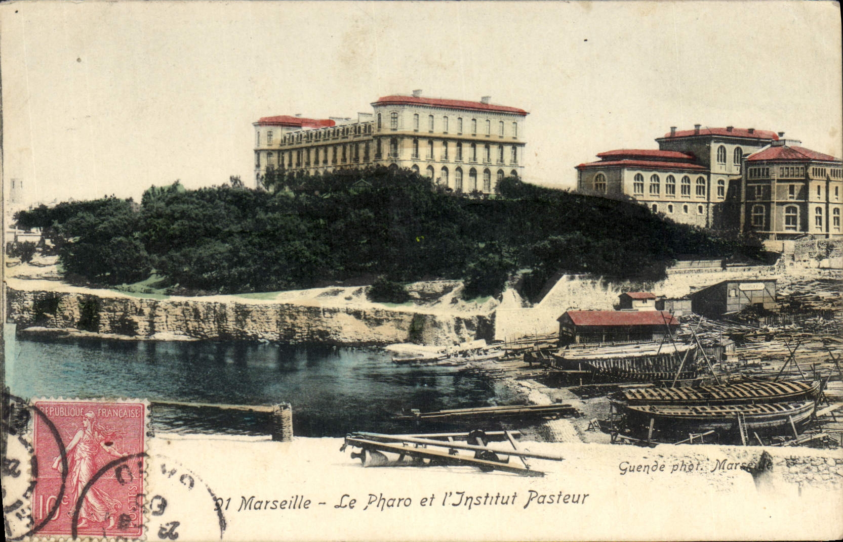 CPA Marseille Le Pharo et l'Institut Pasteur