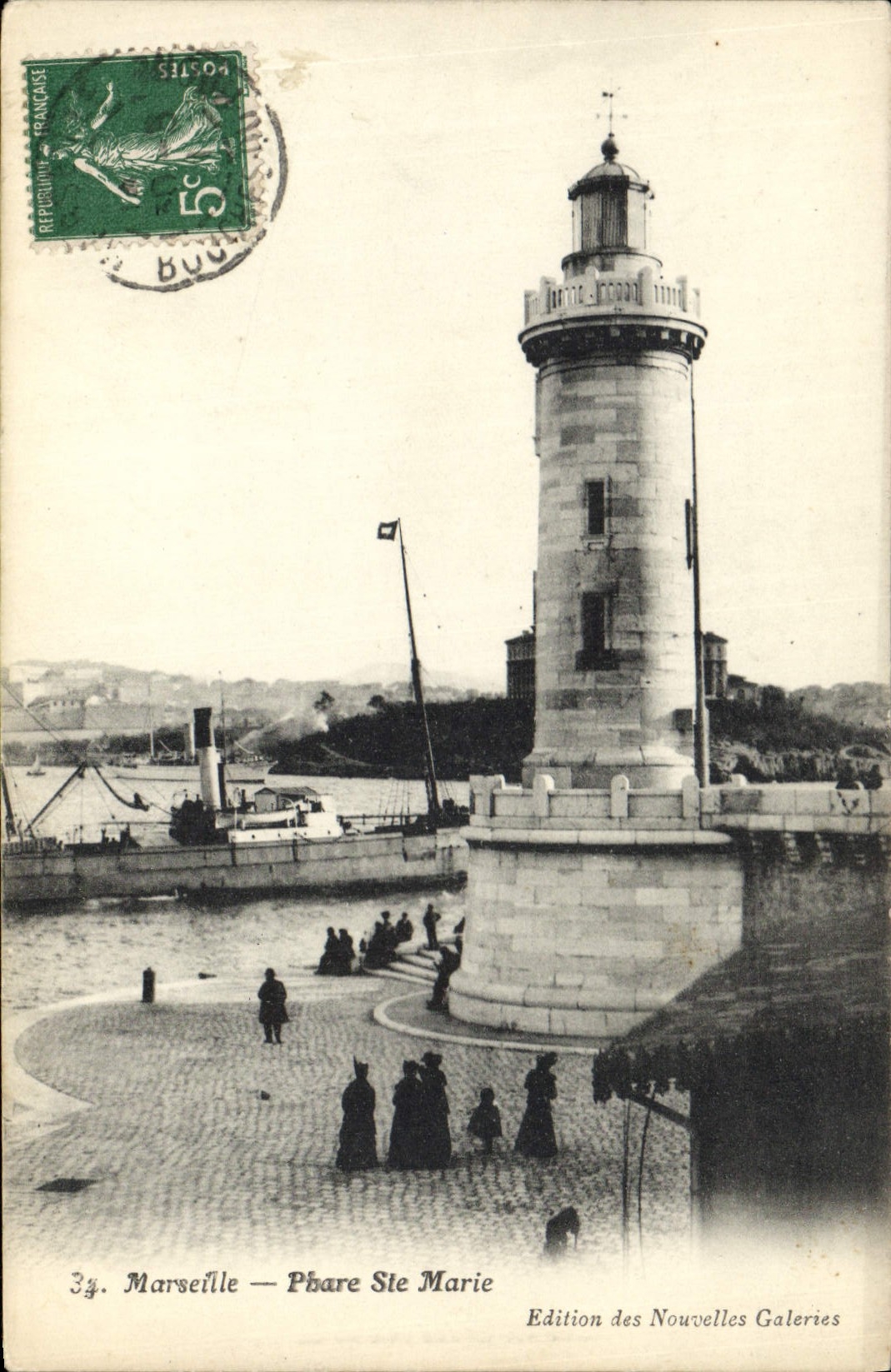 CPA Marseille Phare Ste Marie