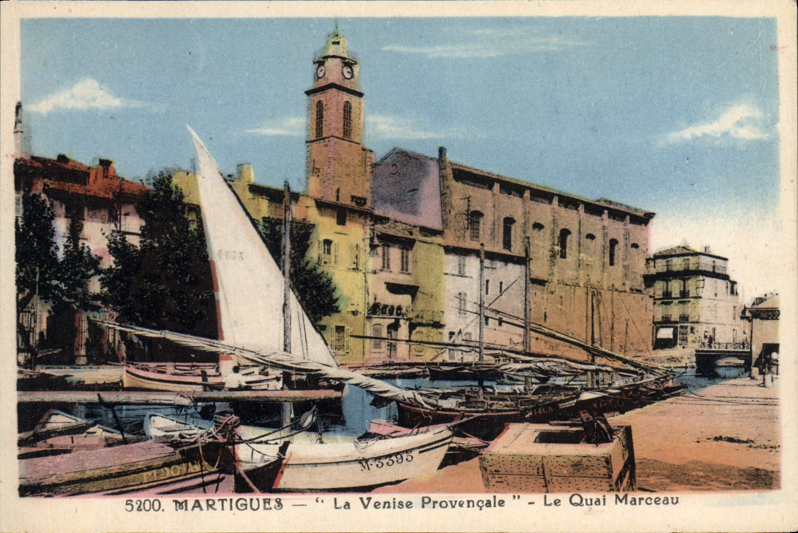 CPA Martigues La Venise Provencale Le Quai Marceau 