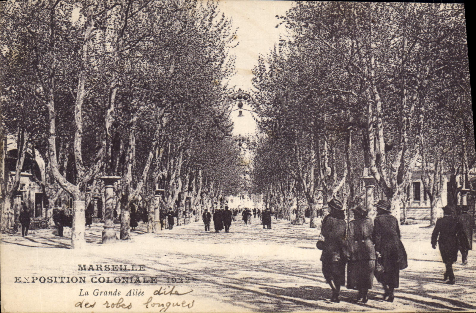 CPA Marseille Exposition Coloniale La Grande Allee 