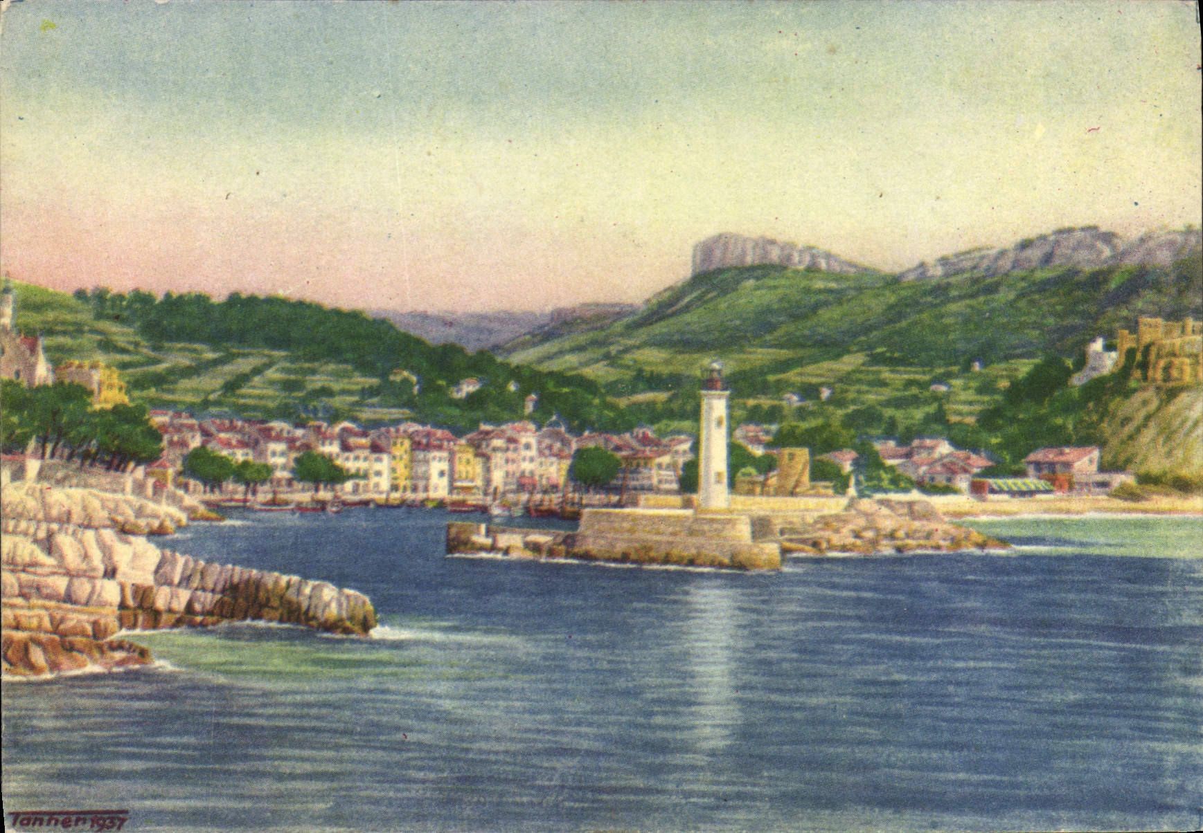 CPSM La Cote d'Azur Cassis sur Mer Vue Generale