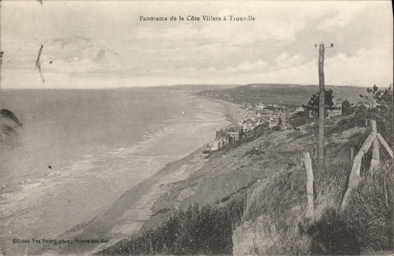 CPA Panorama de la Cote Villers a Trouville 
