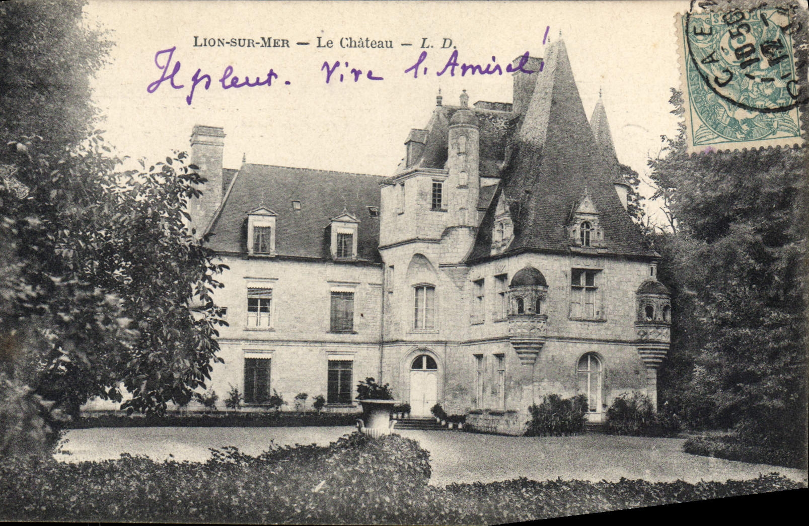 CPA Lion sur Mer Le Chateau 