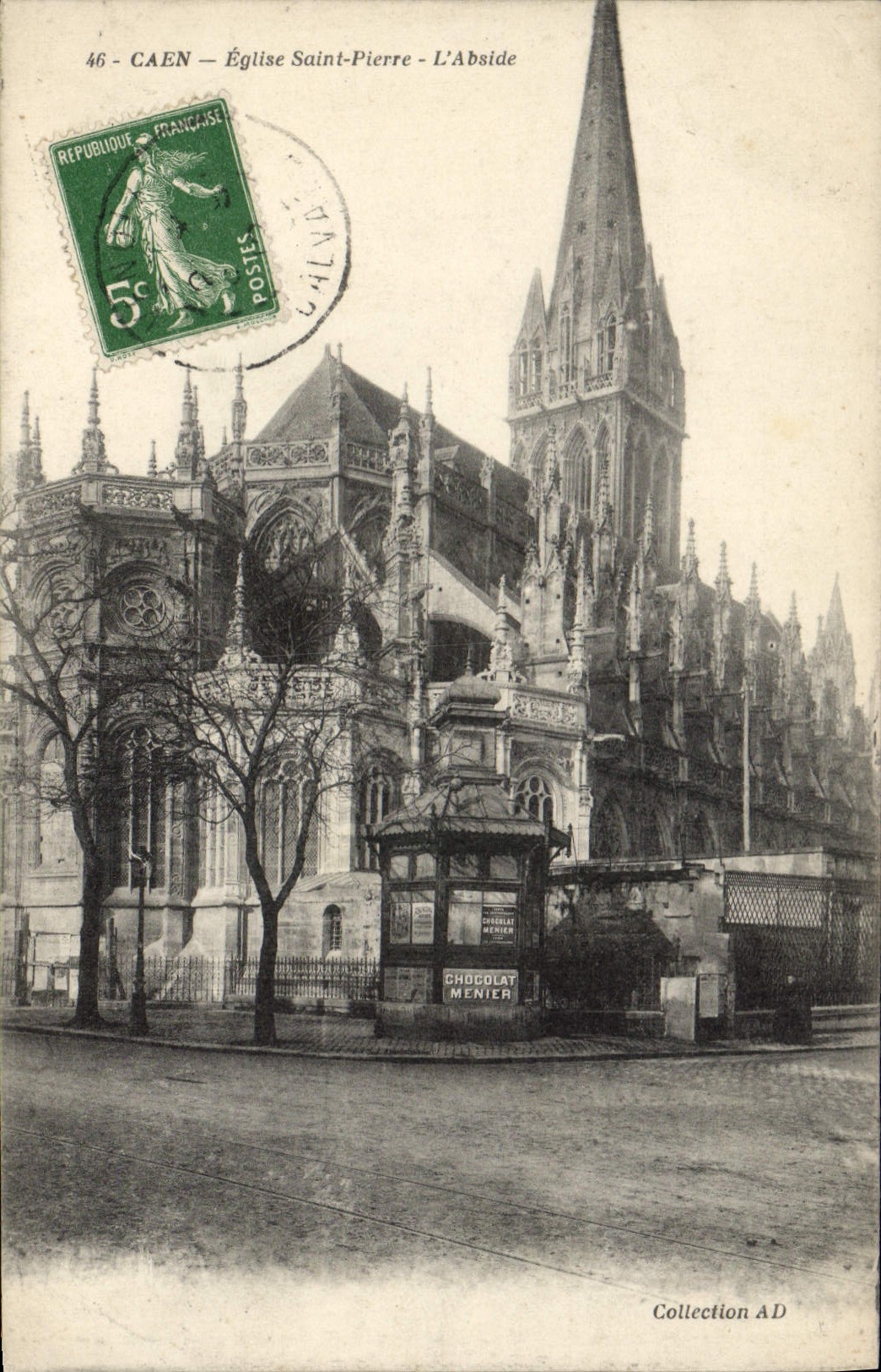 CPA Caen Eglise Saint Pierre 