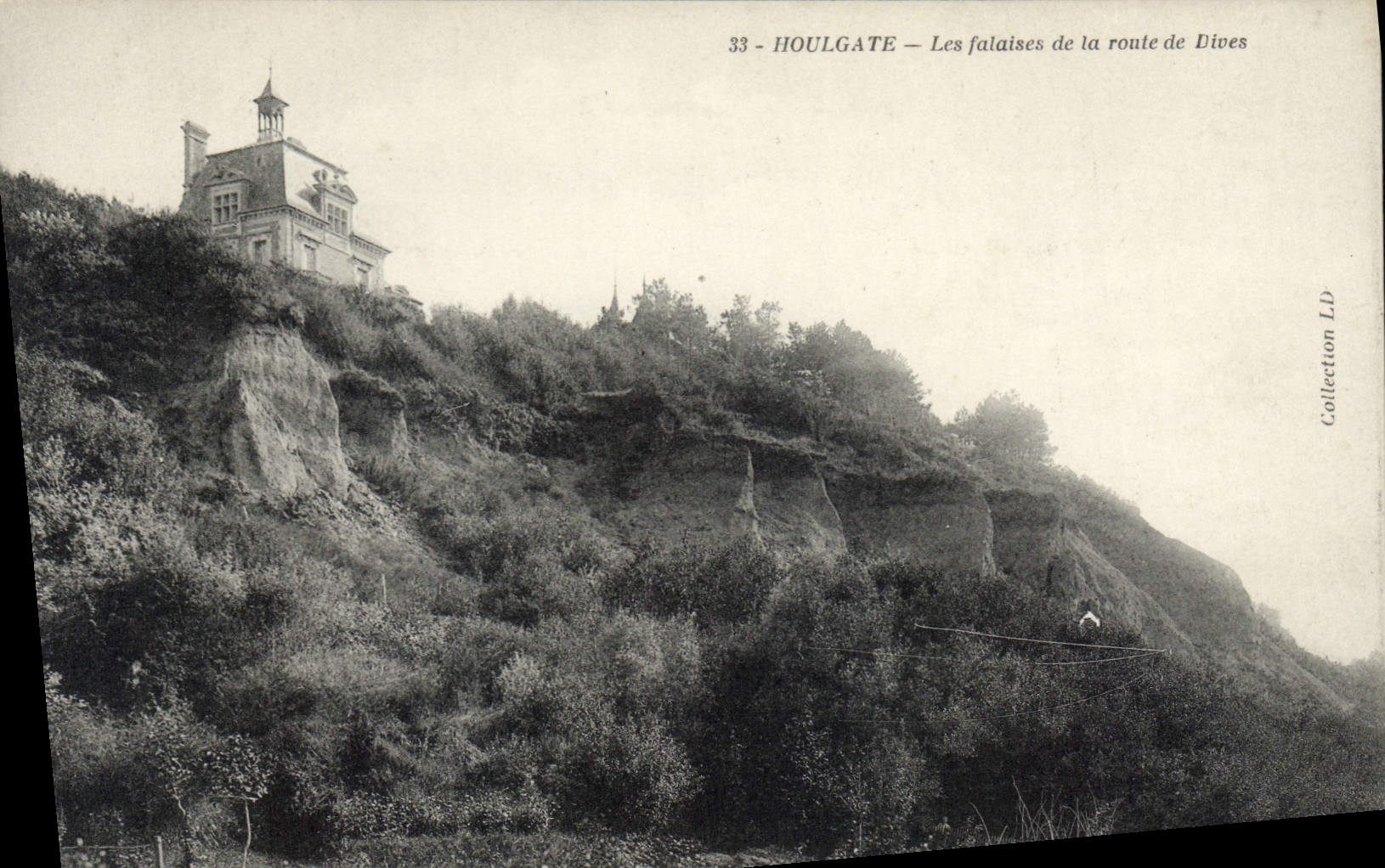 CPA Houlgate Les falaises de la route de Dives 