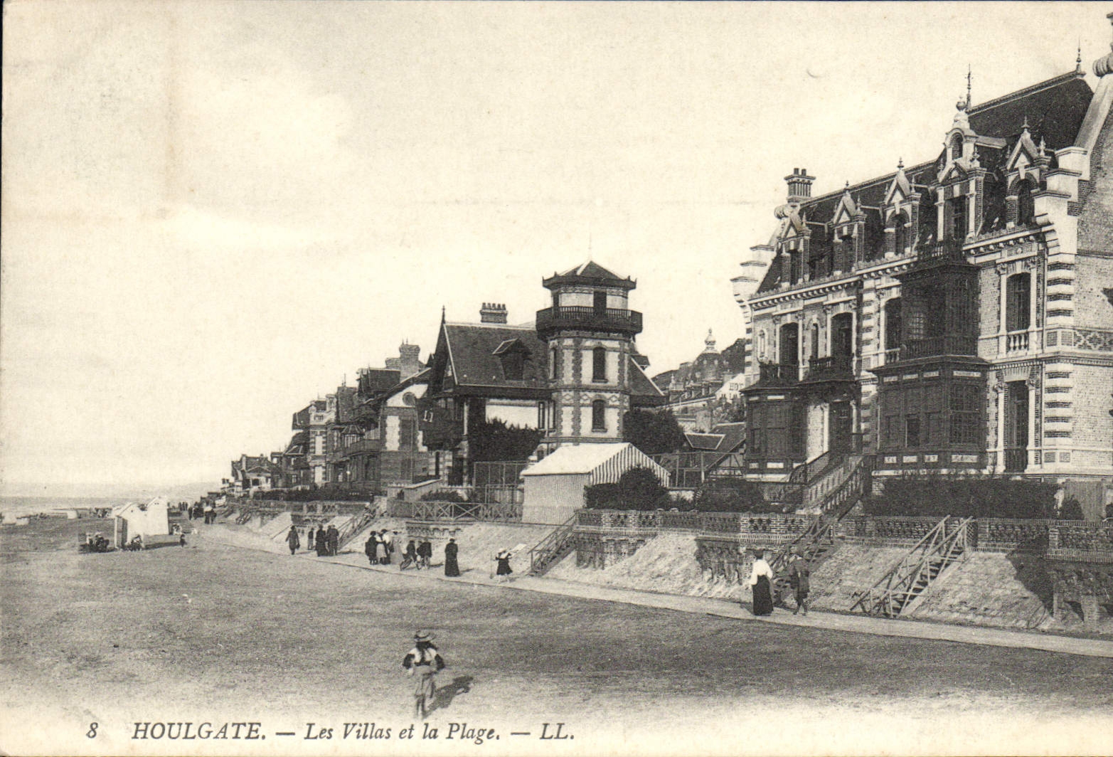 CPA Houlgate Les Villas et la Plage 