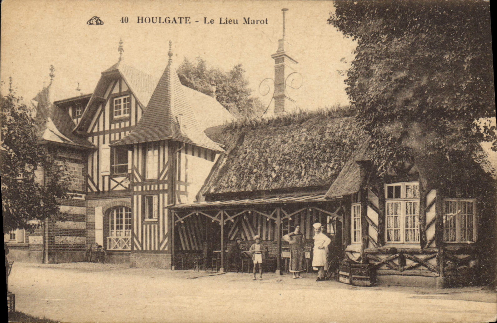 CPA Houlgate Le Lieu Marot 