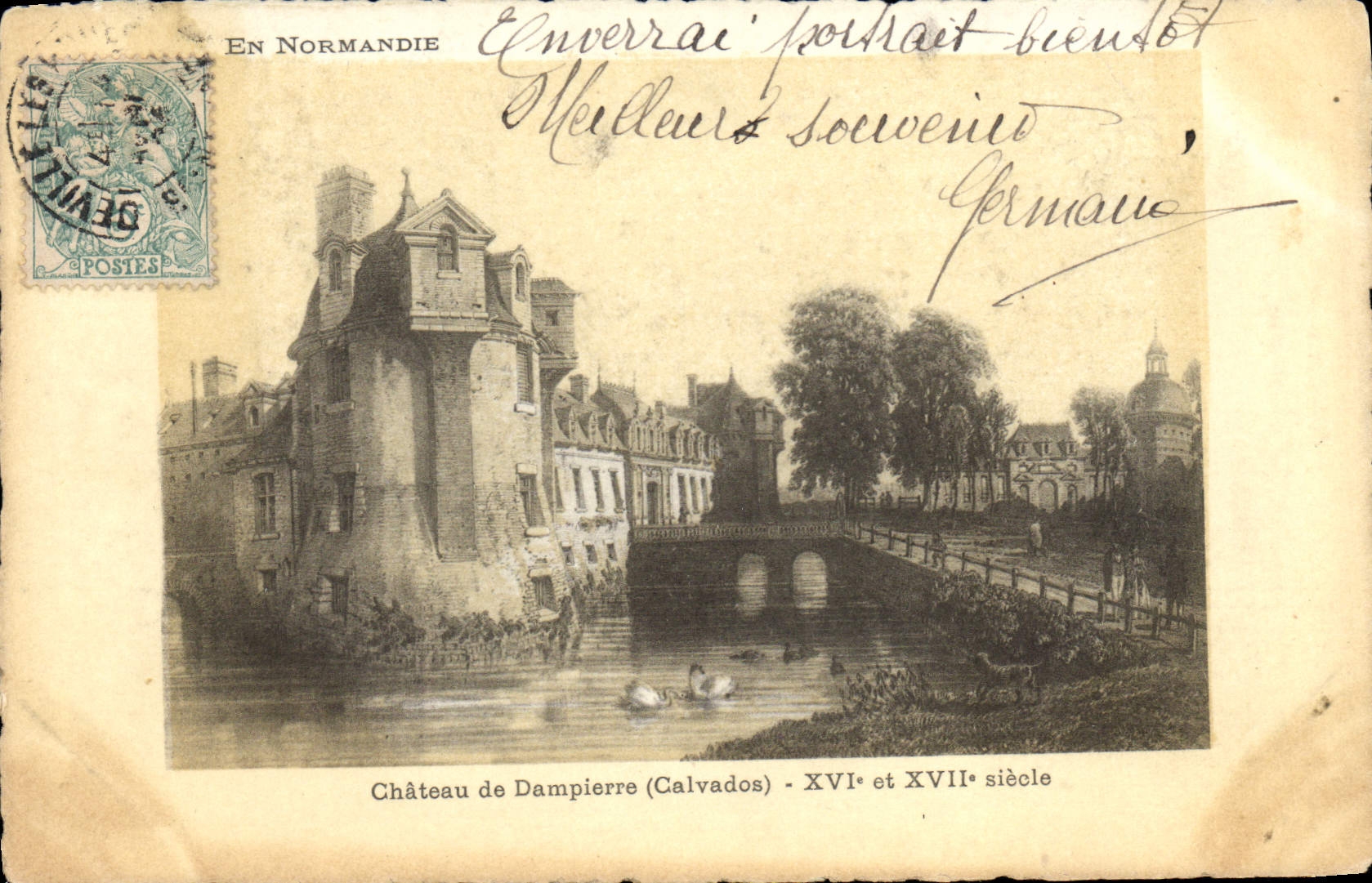 CPA En Normandie Chateau de Dampierre Calvados XVI et XVII siecle 