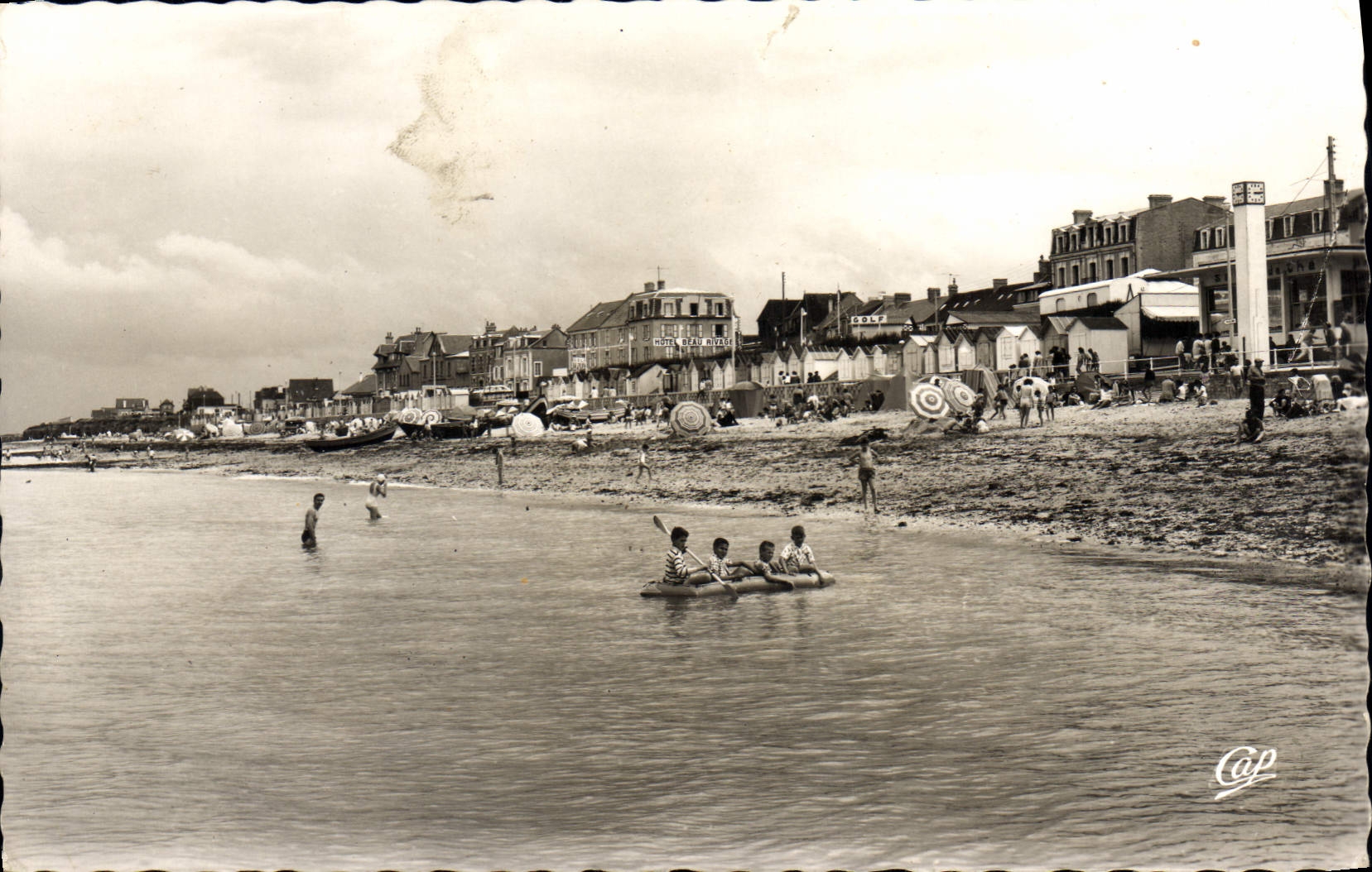 CPA Luc Sur Mer La Plage Maree haute
