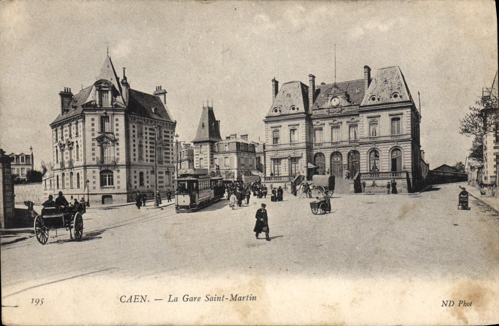 CPA Caen La Gare Saint Martin 