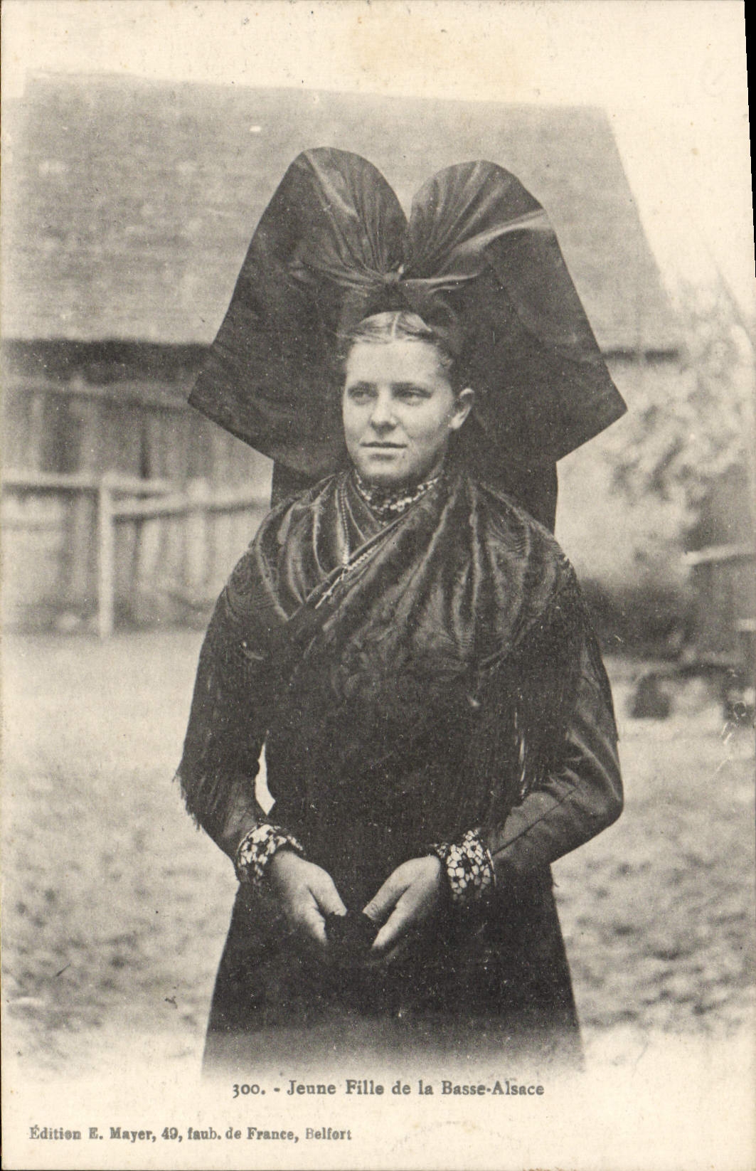 CPA Jeune Fille de la Basse Alsace