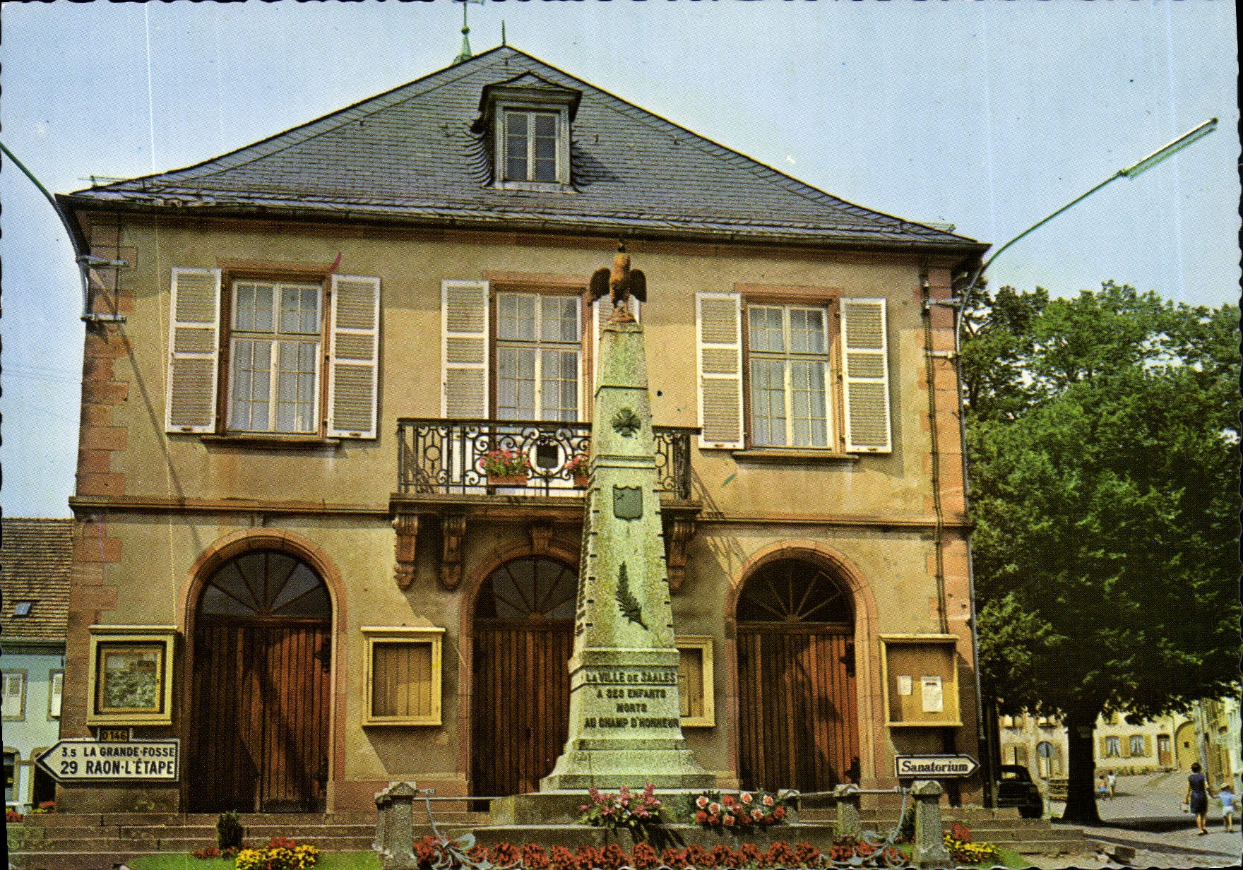 CPSM Saales Bas Rhin mairie