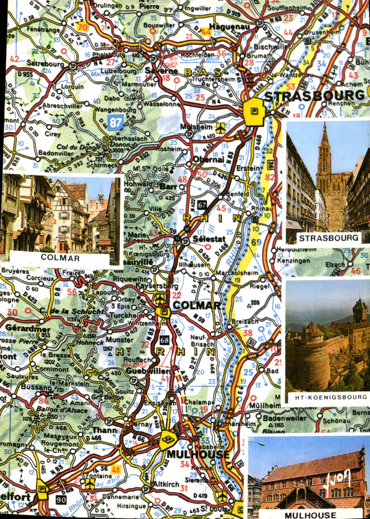 CPSM En Parcourant L'Alsace vue du ciel par Alain Perceval