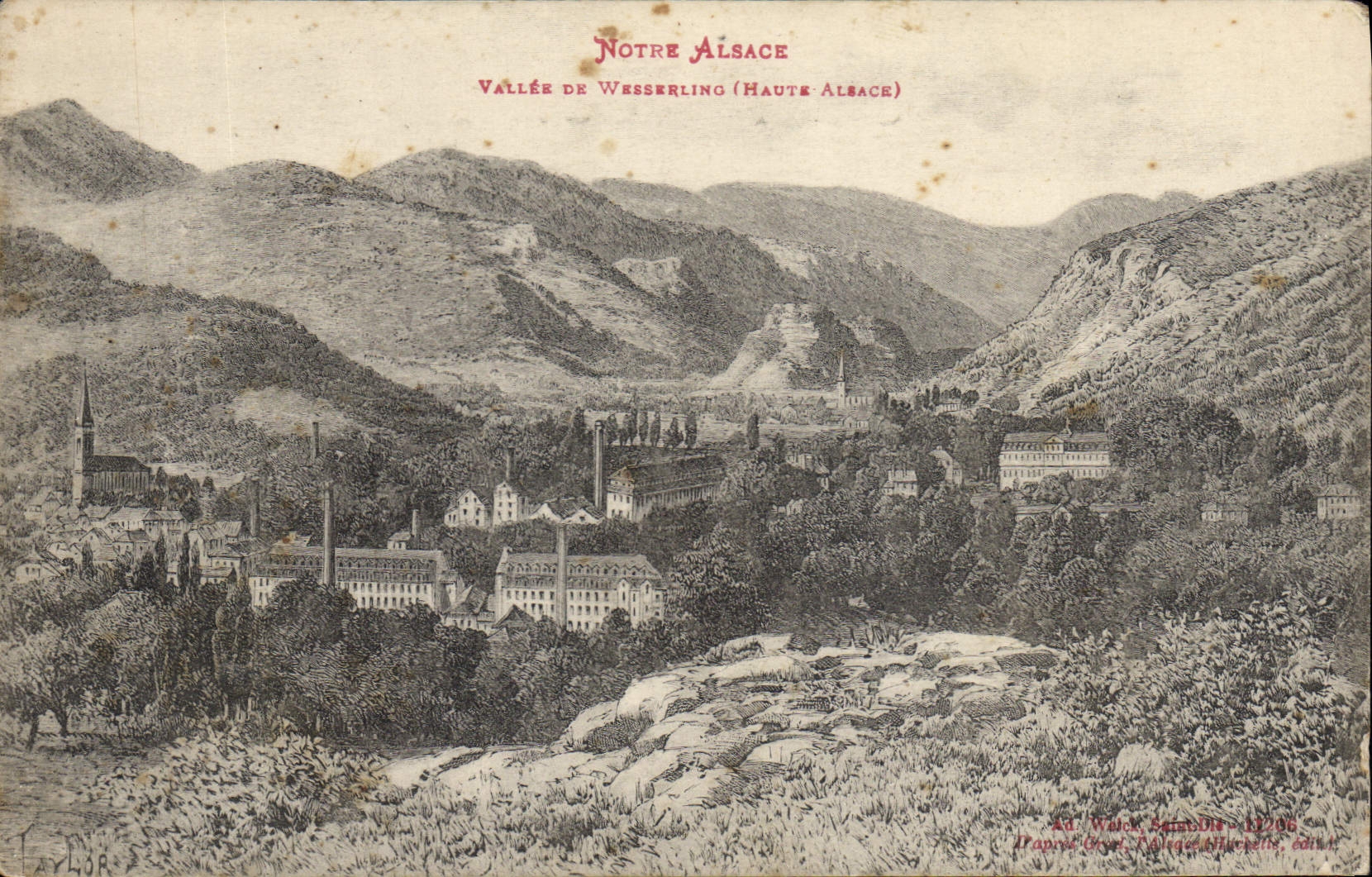 CPA Notre Alsace Vallee de Wesserling Haute Alsace 