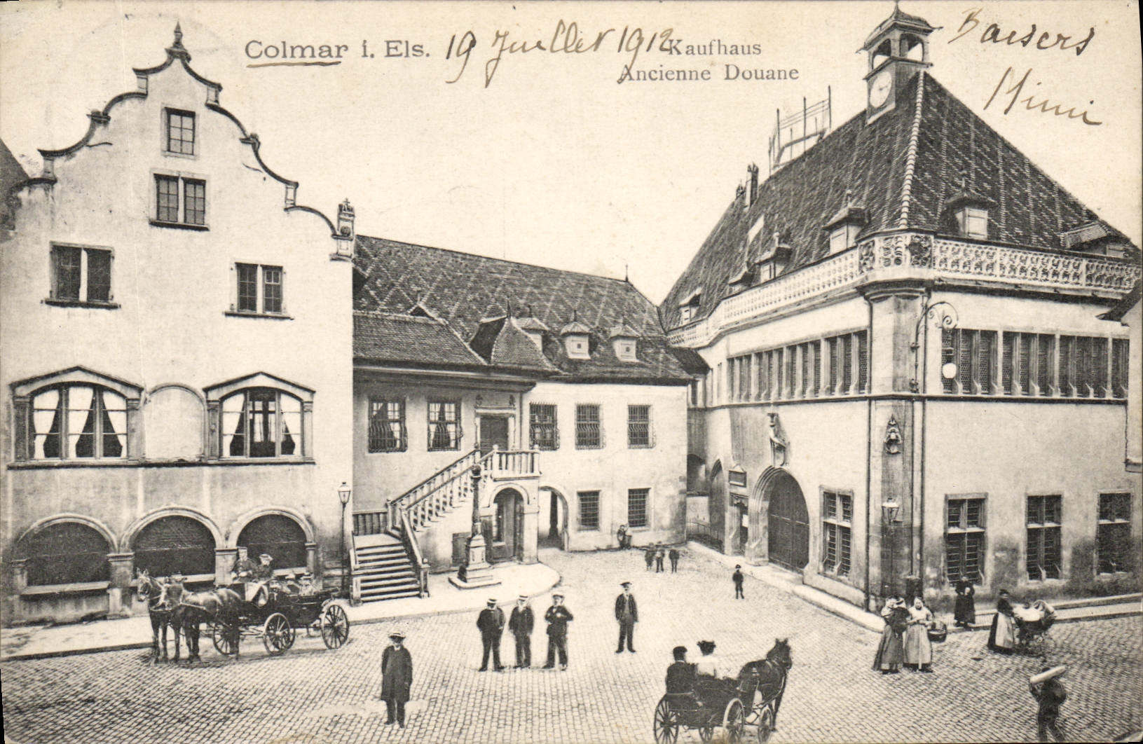CPA Colmar Kaufhaus Ancienne Douane 