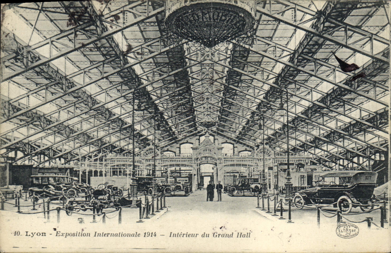 CPA Lyon Exposition Internationale 1914 Interieur du Grand Hall 