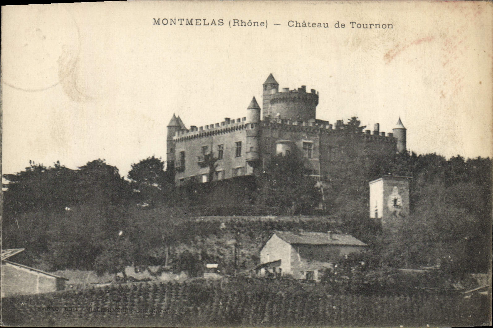 CPA Montmelas Rhone Chateau de Tournon 