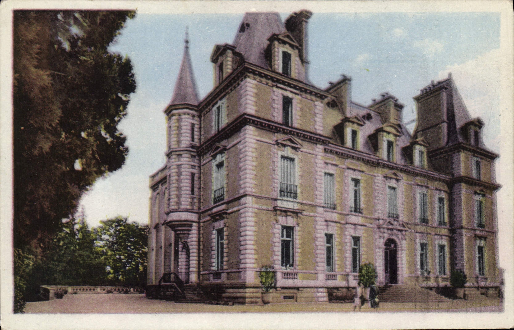 CPA Les Halles Rhone Le Chateau 