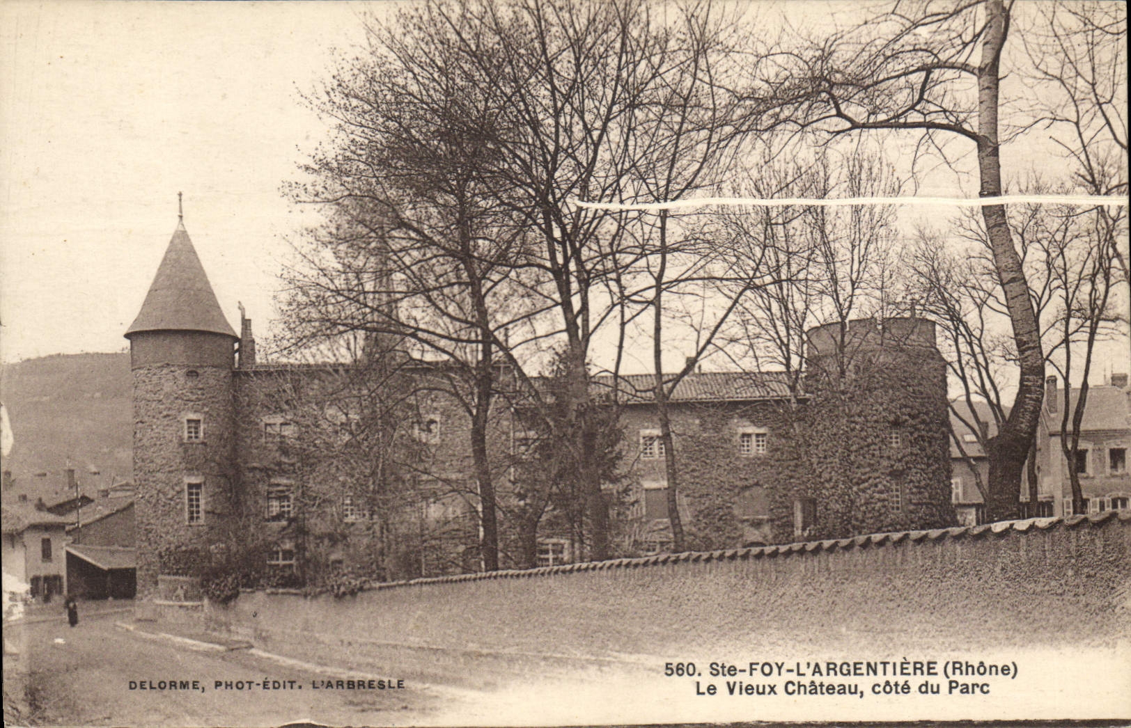 CPA Ste Foy l'Argentierre Rhone Le Vieux Chateau cote du Parc 