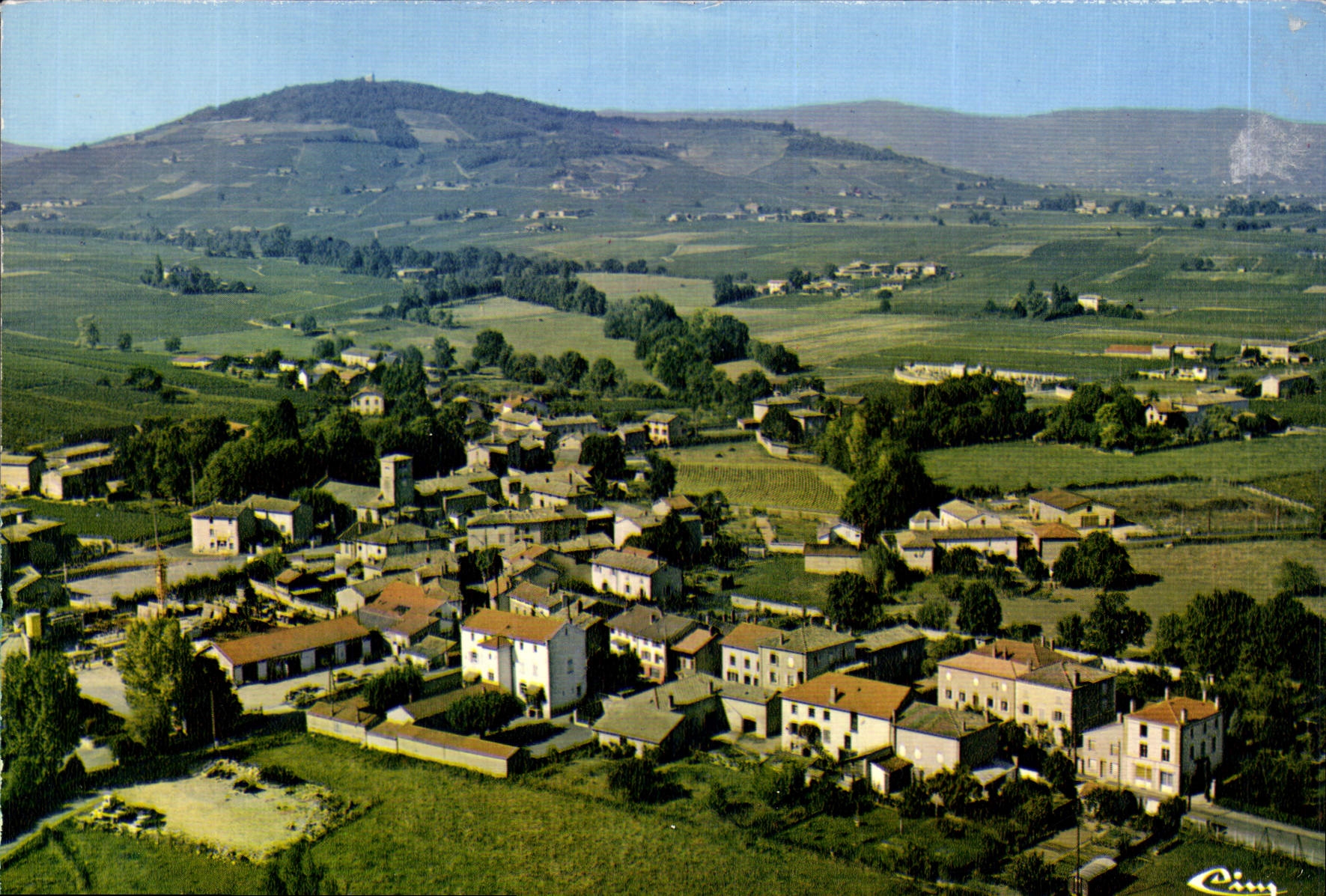 CPSM Charentay Rhone Vue generale aerienne
