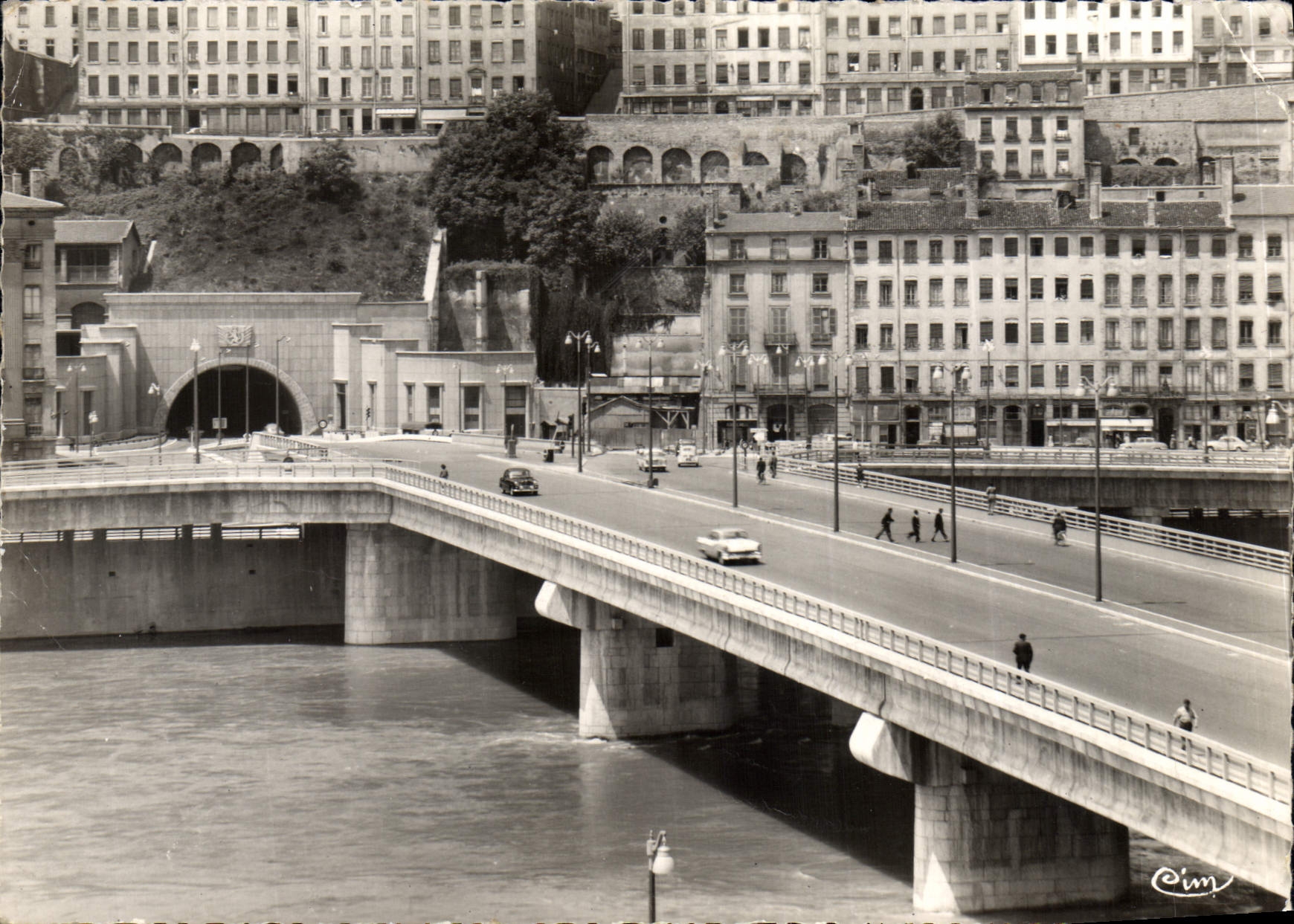 CPSM Lyon Rhone Tunnel Routier de la Croix Rousse