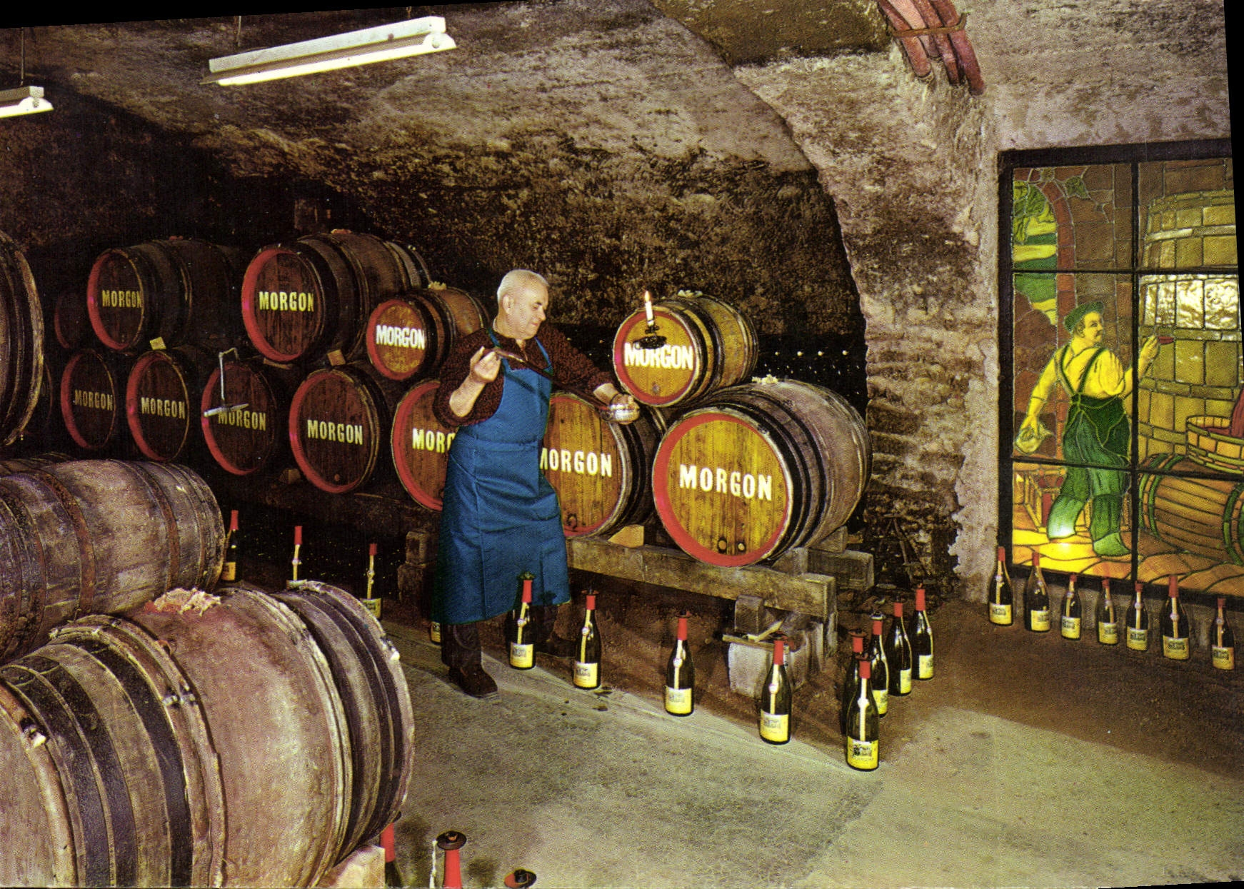 CPSM Villie Morgon Rhone Caveau Cru Morgon